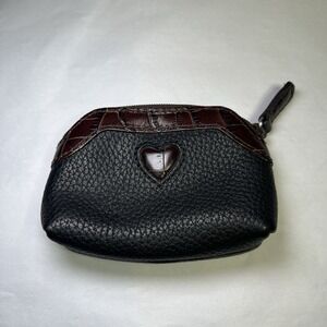 Brighton Coin Change Purse Genuine Leather Western Pouch Handbag Small Money Zip